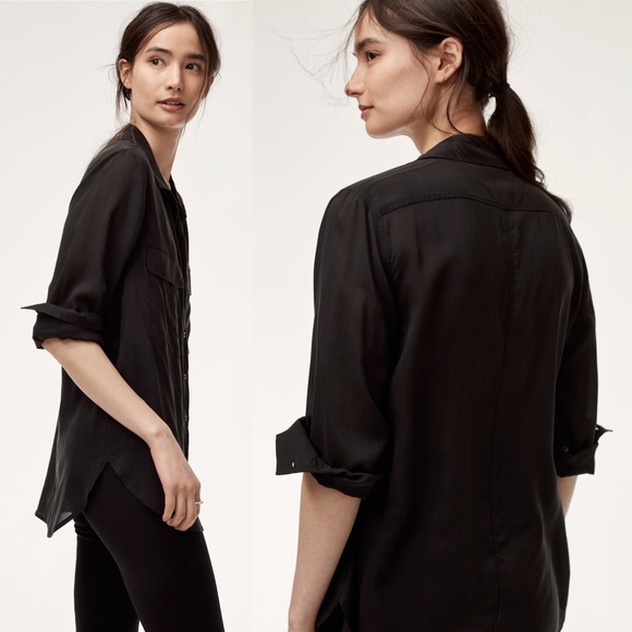 Aritzia | The Group Babaton Romm Shirt Black | XS - Picture 2 of 8